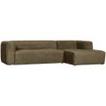 WOOOD Bean Hoekbank met Chaise Longue Rechts - Velvet - Moss