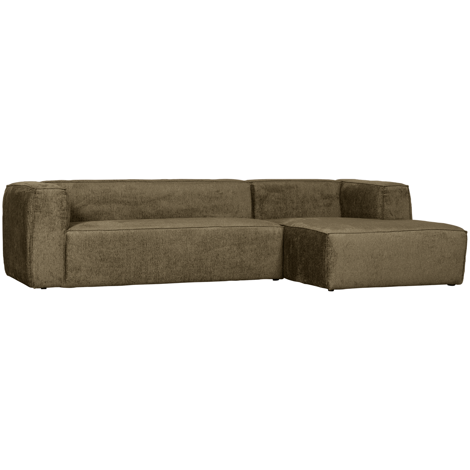 WOOOD Bean Hoekbank met Chaise Longue Rechts - Velvet - Moss
