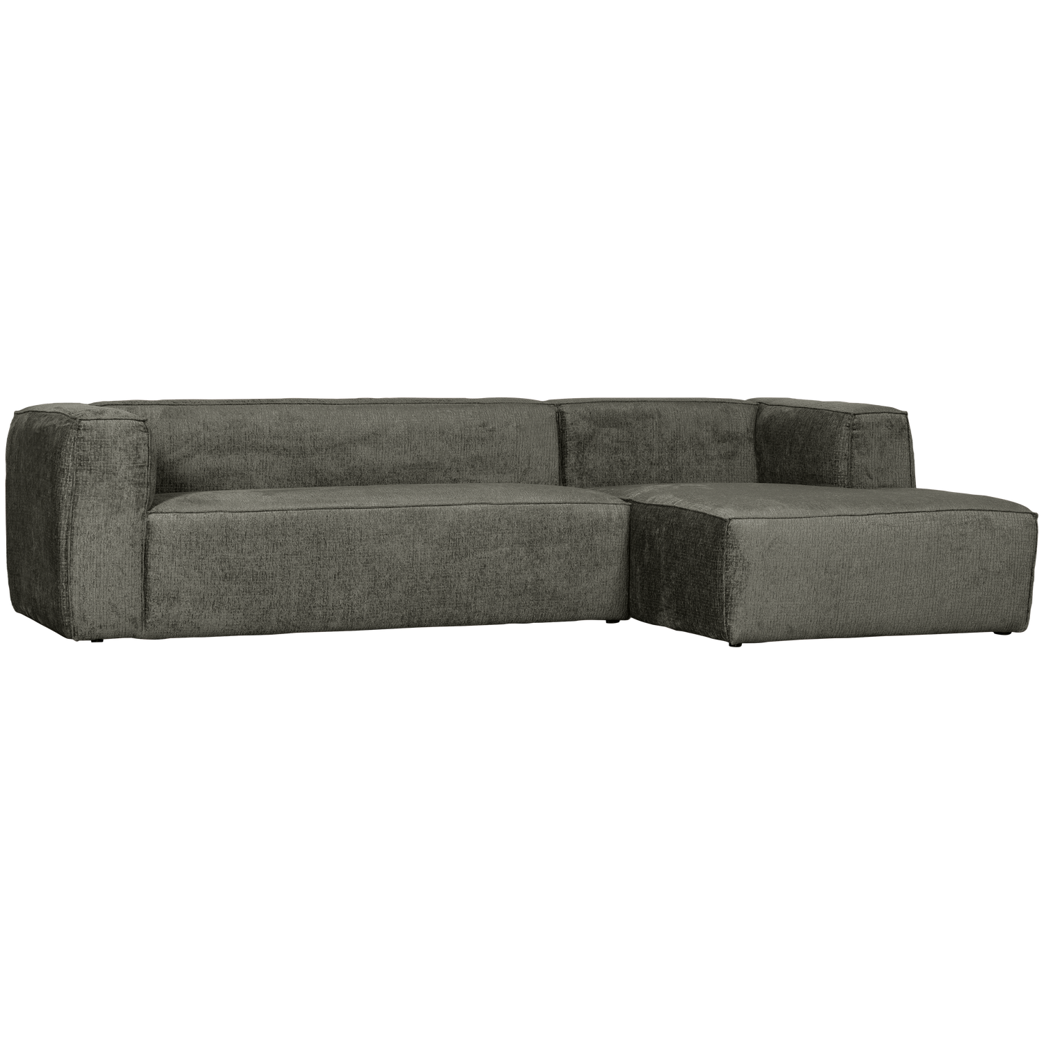 WOOOD Bean Hoekbank met Chaise Longue Rechts - Velvet - Waterplant