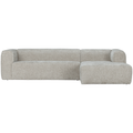 WOOOD Bean Hoekbank met Chaise Longue Rechts - Melange - Naturel