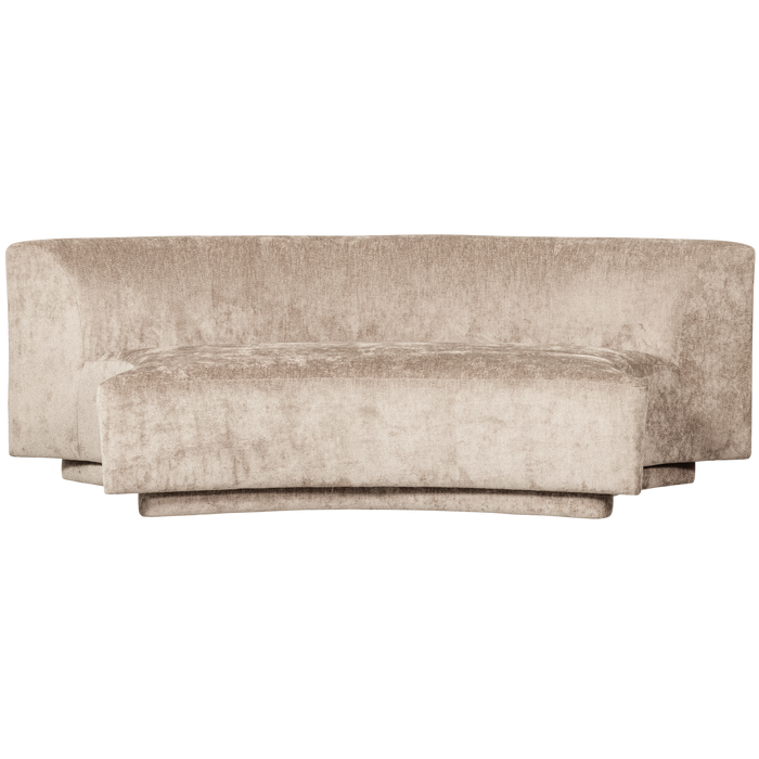 WOOOD Popular 2-zits Bankje - Polyester - Naturel - 72x215x97