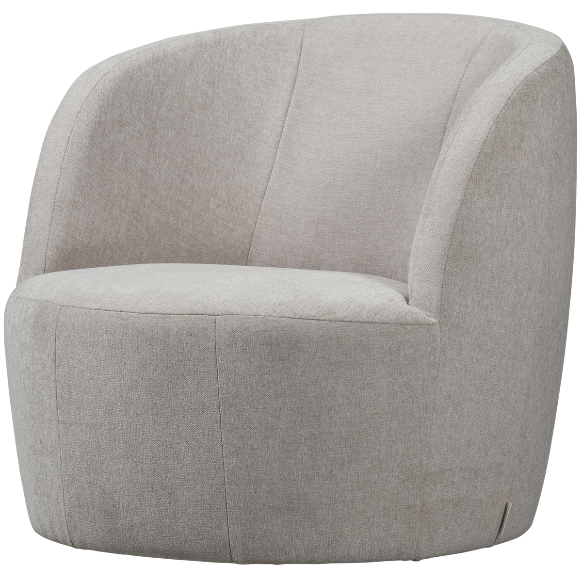 vtwonen Turn Draaifauteuil - Velvet - Naturel - 78x82x87