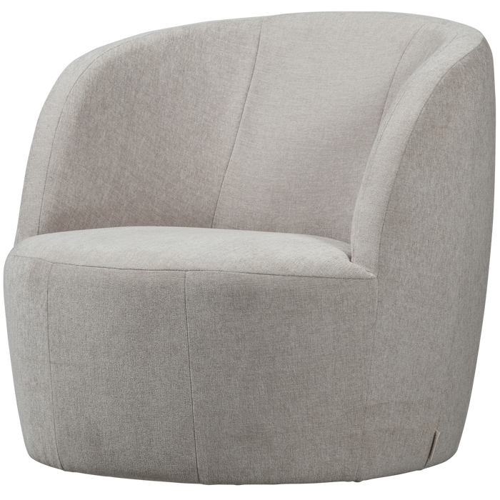 vtwonen Turn Draaifauteuil - Velvet - Naturel - 78x82x87