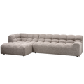 WOOOD Allure Chaise Longue Bank Links - Stof - Klei - 79x324x165