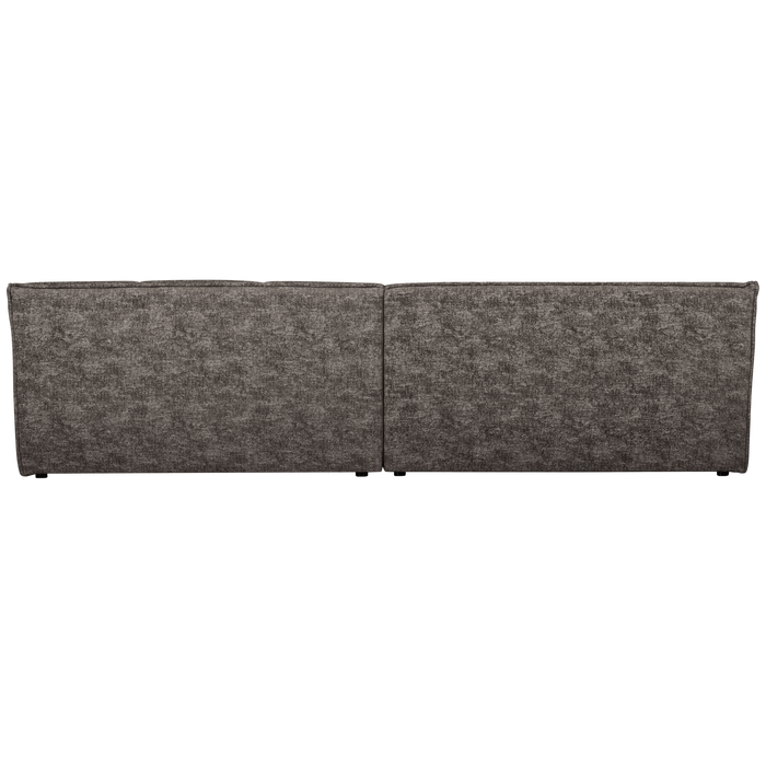 WOOOD Timor 4-Zits Bank - Polyester - Grafiet Melange - 81x297x92