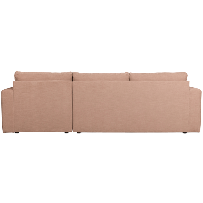 vtwonen Bar Chaise Longue Rechts - Stof - Roze - 87x280x170