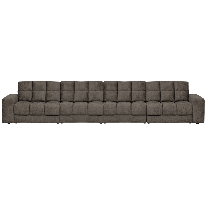 WOOOD Second Date 4-zits Bank - Structure Velvet - Mountain