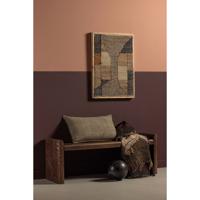 WOOOD Prop Bankje - Hout - Warm Bruin - 40x120x45