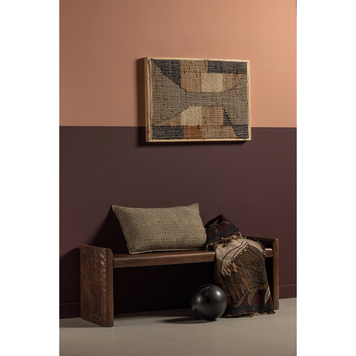 WOOOD Prop Bankje - Hout - Warm Bruin - 40x120x45