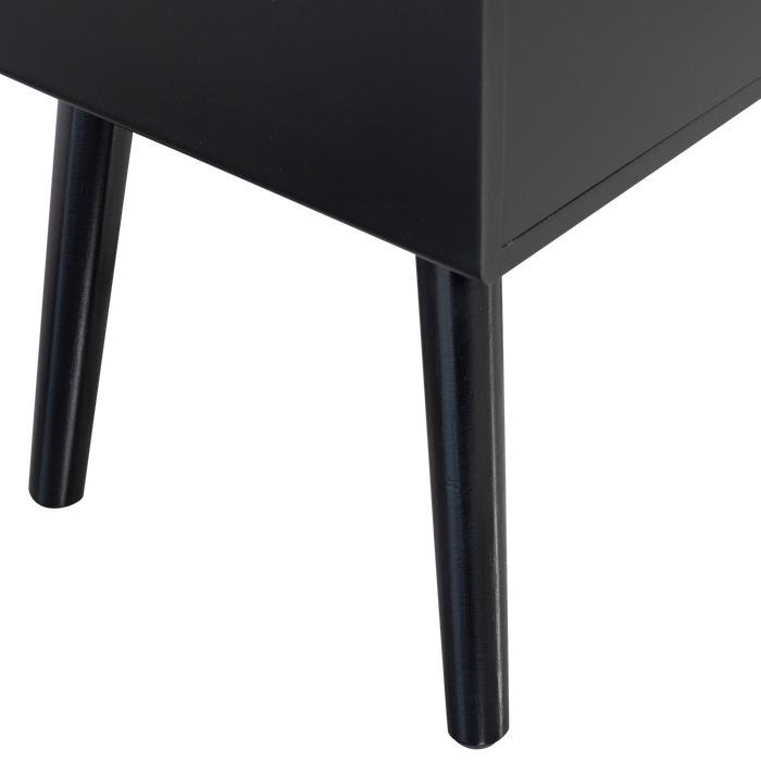 WOOOD Ozzy Nachtkastje Hout Zwart 53x36x30