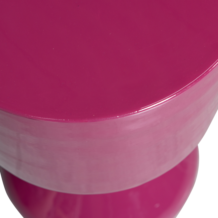 WOOOD Henry Bijzettafel - Metaal - Roze - 47x30x30