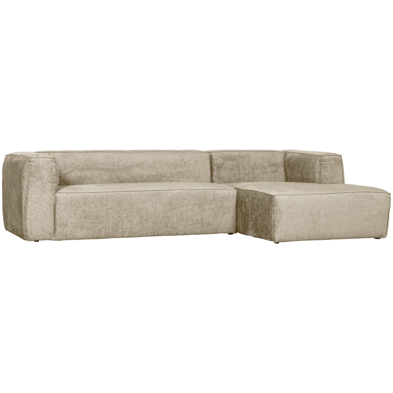 WOOOD Bean Hoekbank met Chaise Longue Rechts - Velvet - Buttermilk