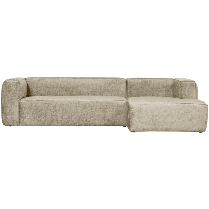 WOOOD Bean Hoekbank met Chaise Longue Rechts - Velvet - Buttermilk