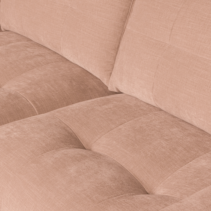 vtwonen Bar Chaise Longue Links - Stof - Roze - 87x280x170