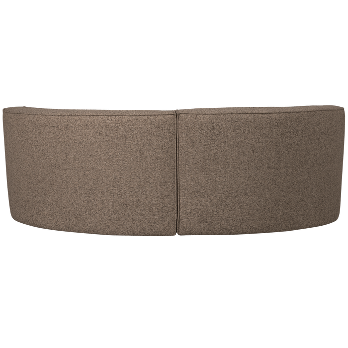 WOOOD Europa 4-Zits Eetbank - Polyester - Bruin - 133x133x87