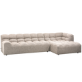 WOOOD Allure Chaise Longue Bank Rechts - Stof - Naturel - 79x324x165
