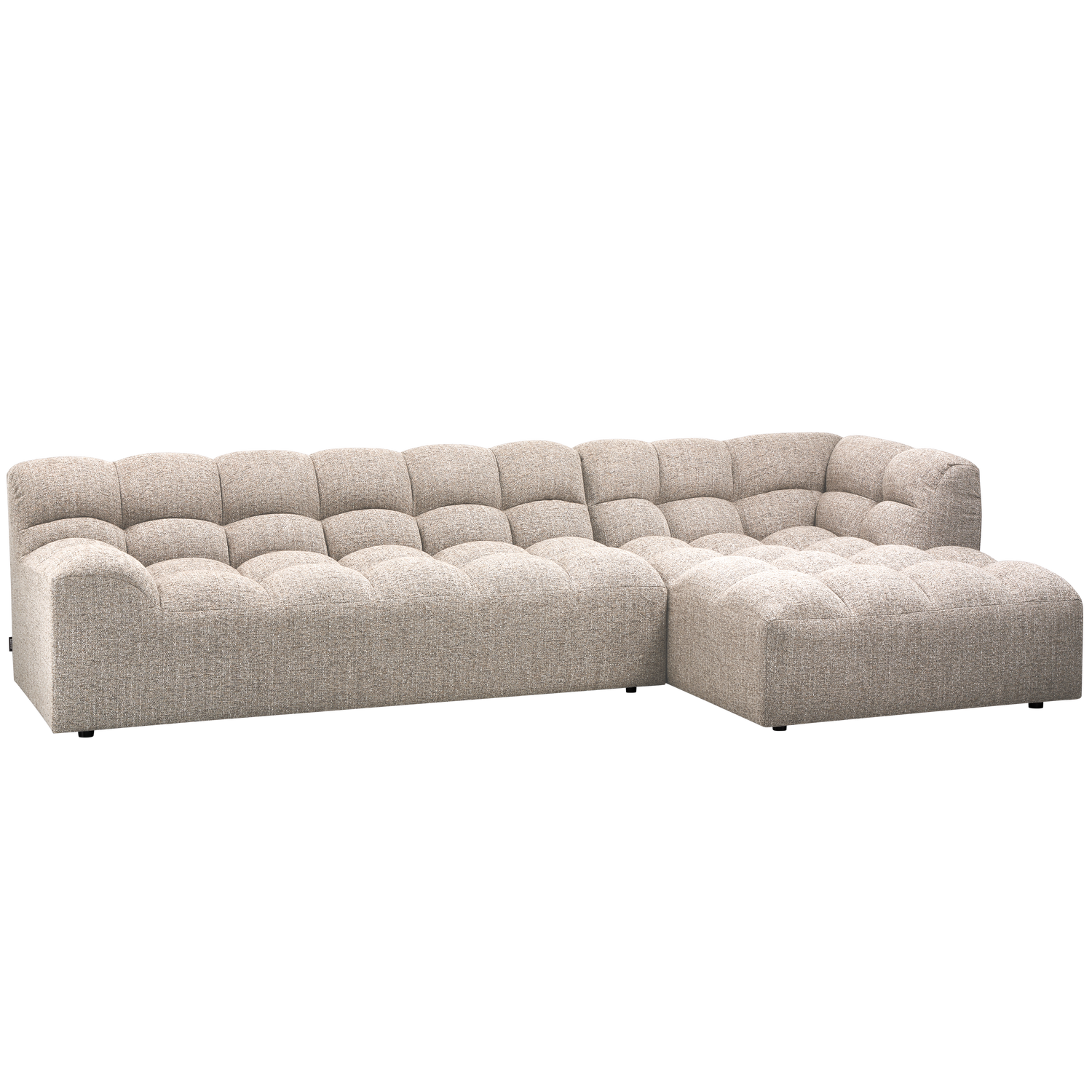 WOOOD Allure Chaise Longue Bank Rechts - Stof - Naturel - 79x324x165