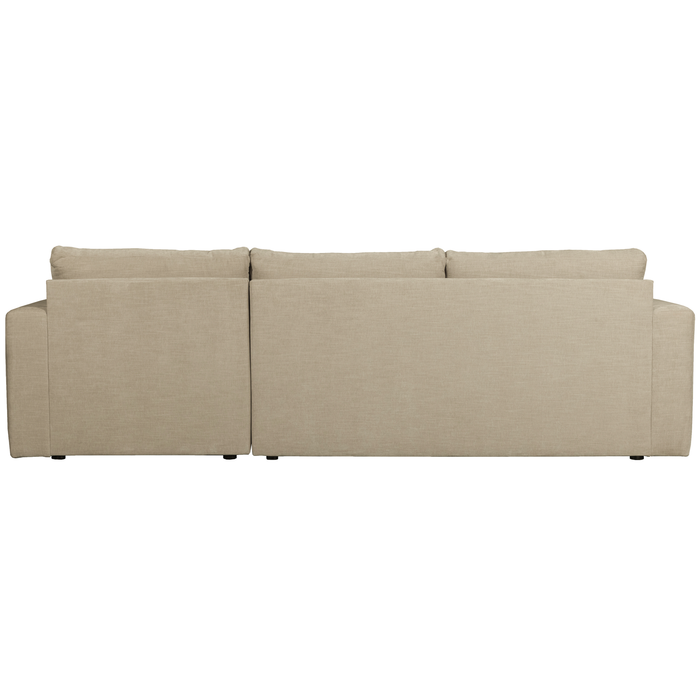vtwonen Bar Chaise Longue Rechts - Stof - Zand - 87x280x170