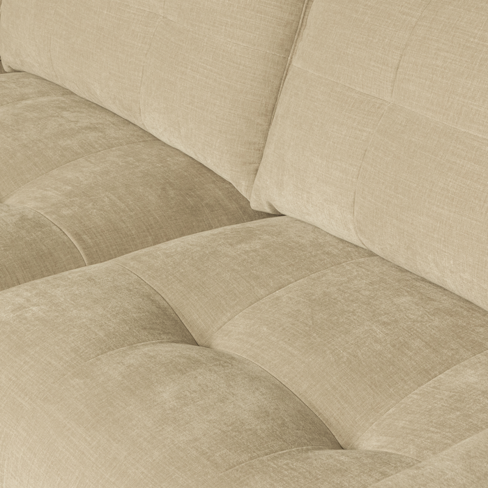 vtwonen Bar Chaise Longue Links - Stof - Zand - 87x280x170