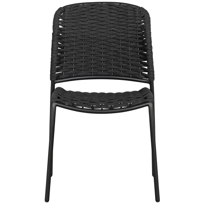 WOOOD Taku Tuinstoel Zonder Armleuning - Textileen - Zand - Set van 2