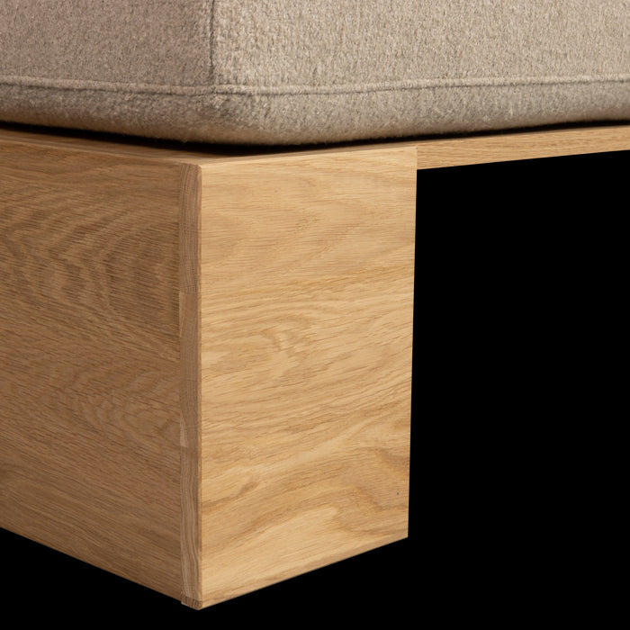 vtwonen Muurbankje incl. Kussens - Eiken - Naturel|Beige - 84x110x67