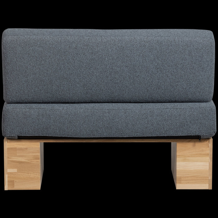 vtwonen Muurbankje incl. Kussens - Eiken - Naturel|Demin - 84x110x67