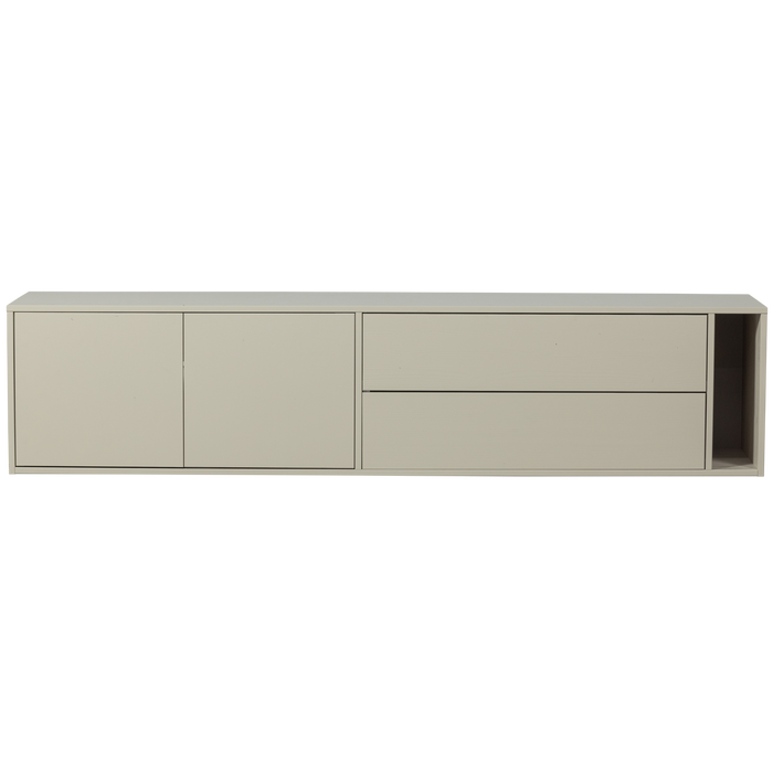 vtwonen Settle Down TV-meubel - Grenenhout - Dust - 45x200x44