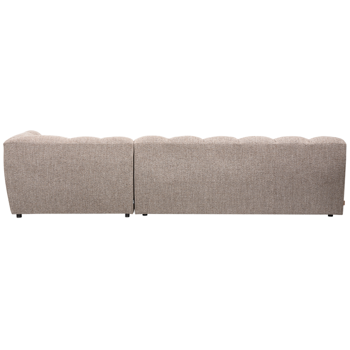 WOOOD Allure Chaise Longue Bank - Stof - Bruin Melange - 79x324x165