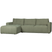 vtwonen Bar Chaise Longue Links - Stof - Groen - 87x280x170