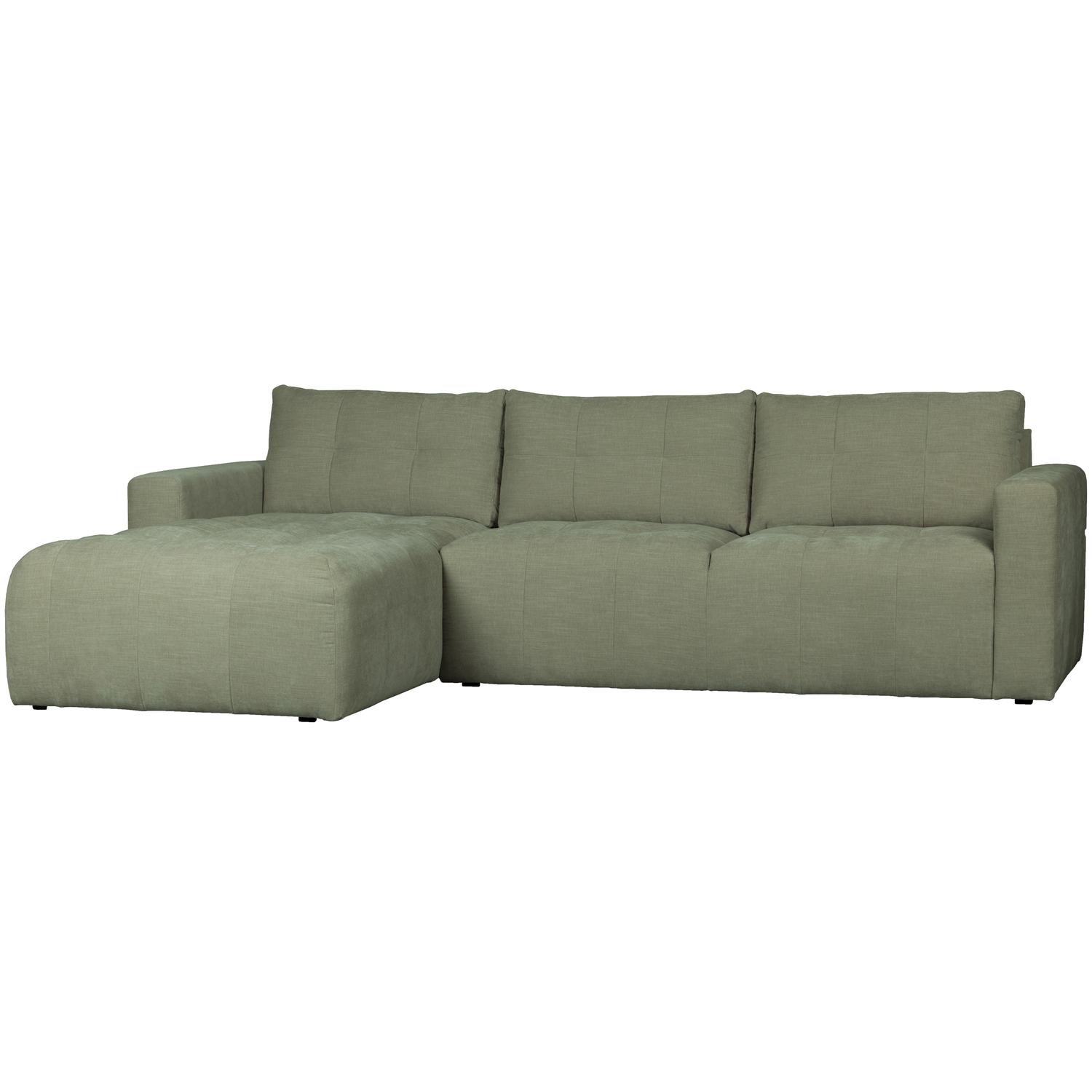 vtwonen Bar Chaise Longue Links - Stof - Groen - 87x280x170