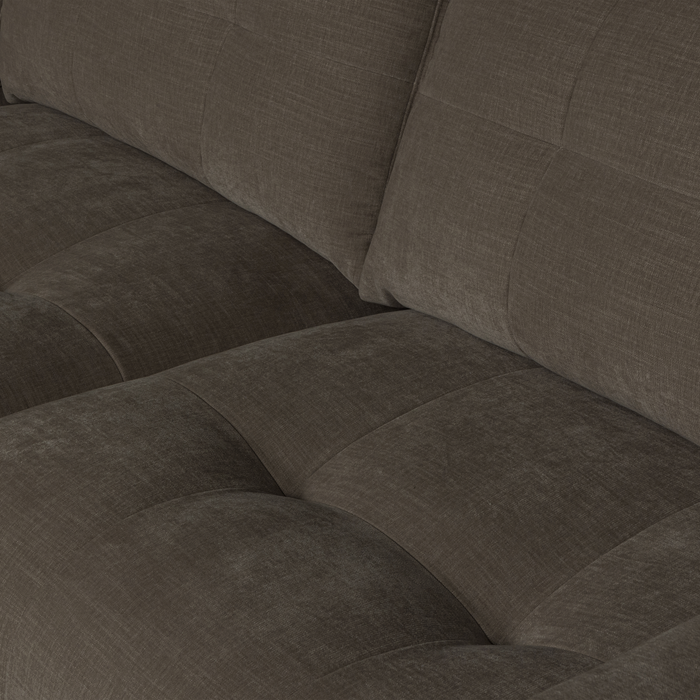 vtwonen Bar Chaise Longue Links - Stof - Antraciet - 87x280x170