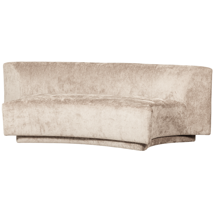 WOOOD Popular 2-zits Bankje - Polyester - Naturel - 72x215x97