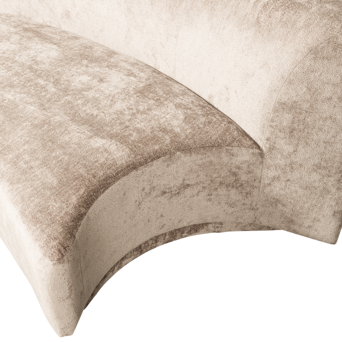 WOOOD Popular 2-zits Bankje - Polyester - Naturel - 72x215x97