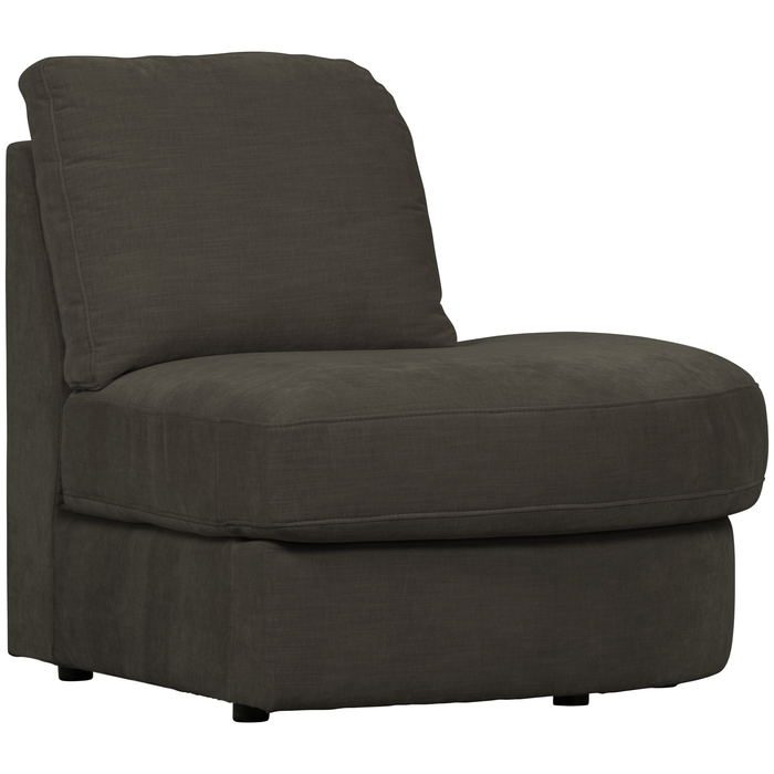 vtwonen Family 1-Zits Bank Element Ronde Hoek Rechts -Polyester -Zwart