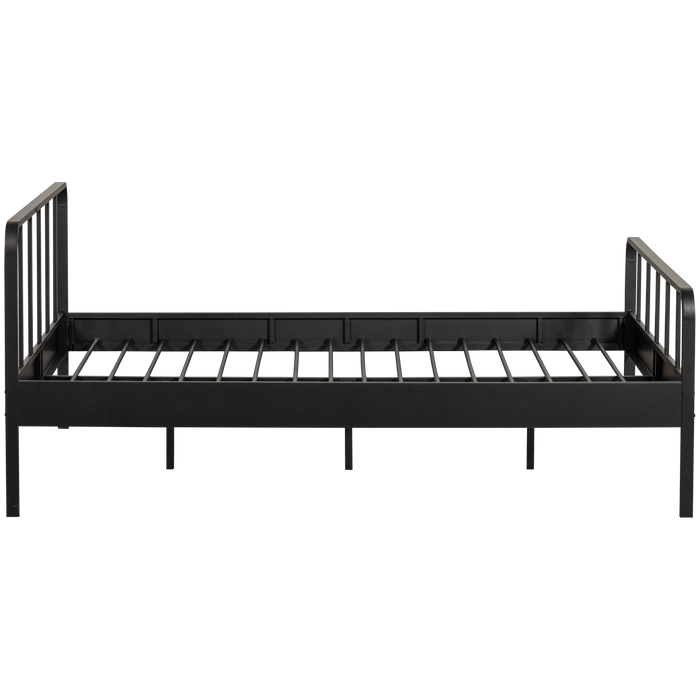 Woood Mees Tweepersoonsbed - Zwart - 160x200 cm