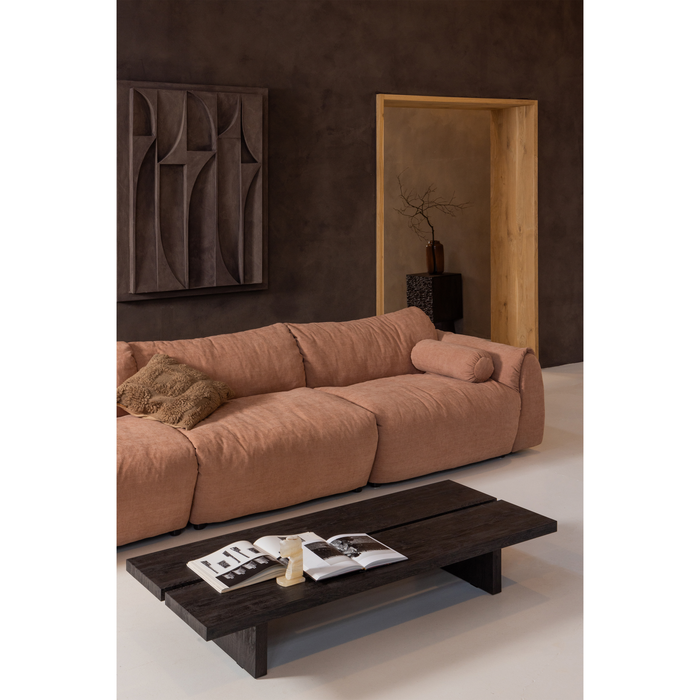 WOOOD Lion Salontafel - MDF - Donkerbruin - 25x140x60