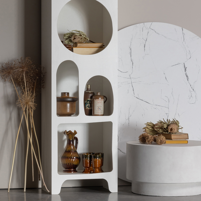 WOOOD Caz Vakkenkast - Plywood - Wit - 180x48x32