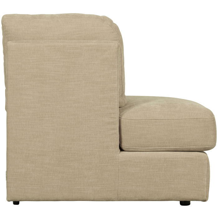 vtwonen Family 1-Zits Bank Element Ronde Hoek Links - Polyester - Zand