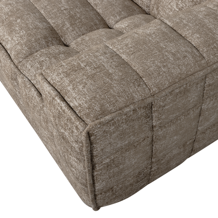 WOOOD Timor 4-Zits Bank - Polyester - Naturel Melange - 81x297x92