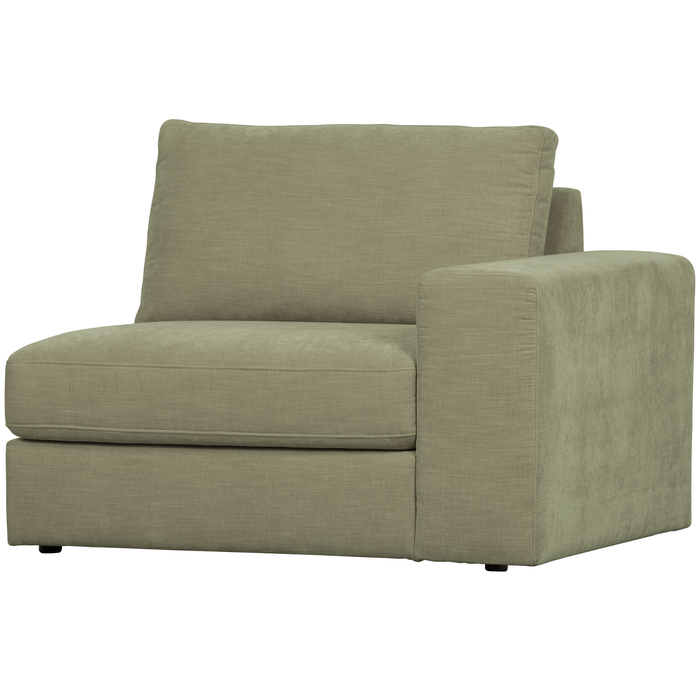 vtwonen Family 1-Zits Bank Element Arm Rechts - Polyester - Groen