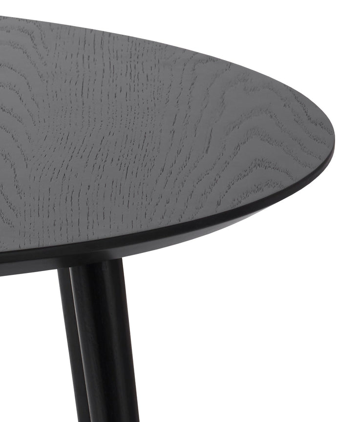 Giga Living - Salontafel Adda Rond Zwart Eiken Set van 2