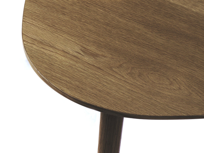 Giga Living - Salontafel Adda Rond Smoked Eiken Set van 2