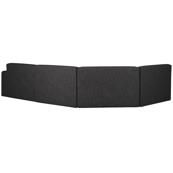 WOOOD Avelon U-Bank - Polyester - Antraciet Melange - 78x315x205