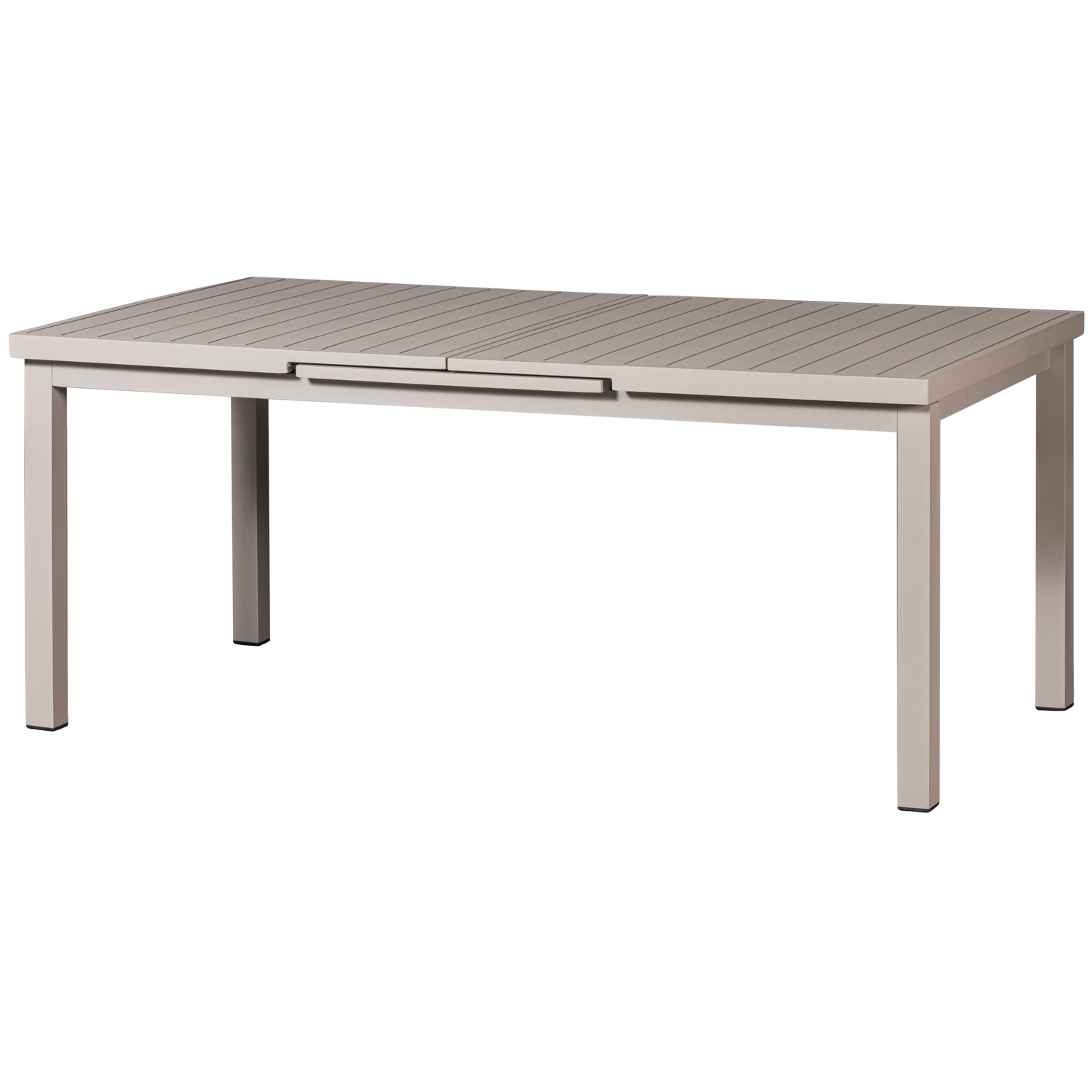 WOOOD Mobile Uitschuifbare Tuintafel - Aluminium - Zand - 79x240x100