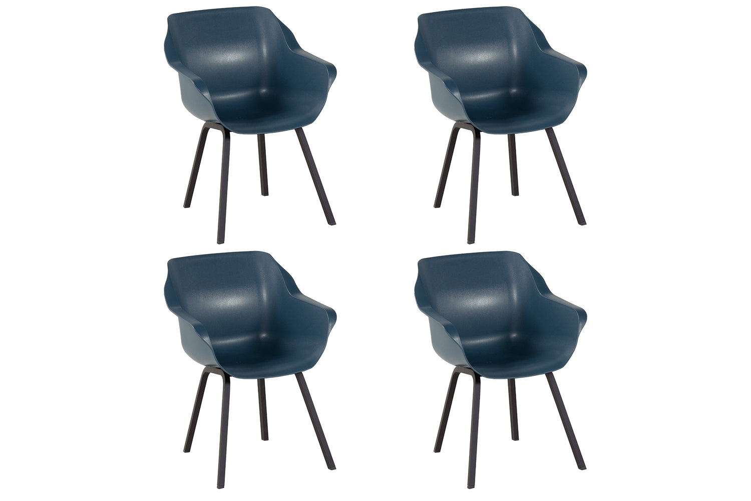 Hartman Sophie Element Tuinstoel - Set van 4 - Steel Blue