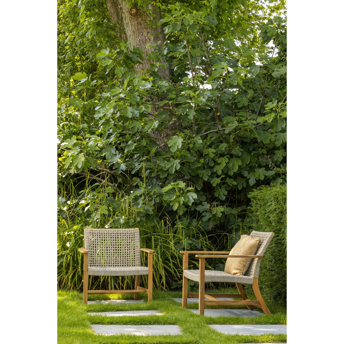 WOOOD Copper Tuin Fauteuils - Teak - Naturel - 79x76x85 - Set van 2