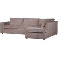 WOOOD Hoekbank Rechts Hajo - Chenille - Taupe - 84x283x197