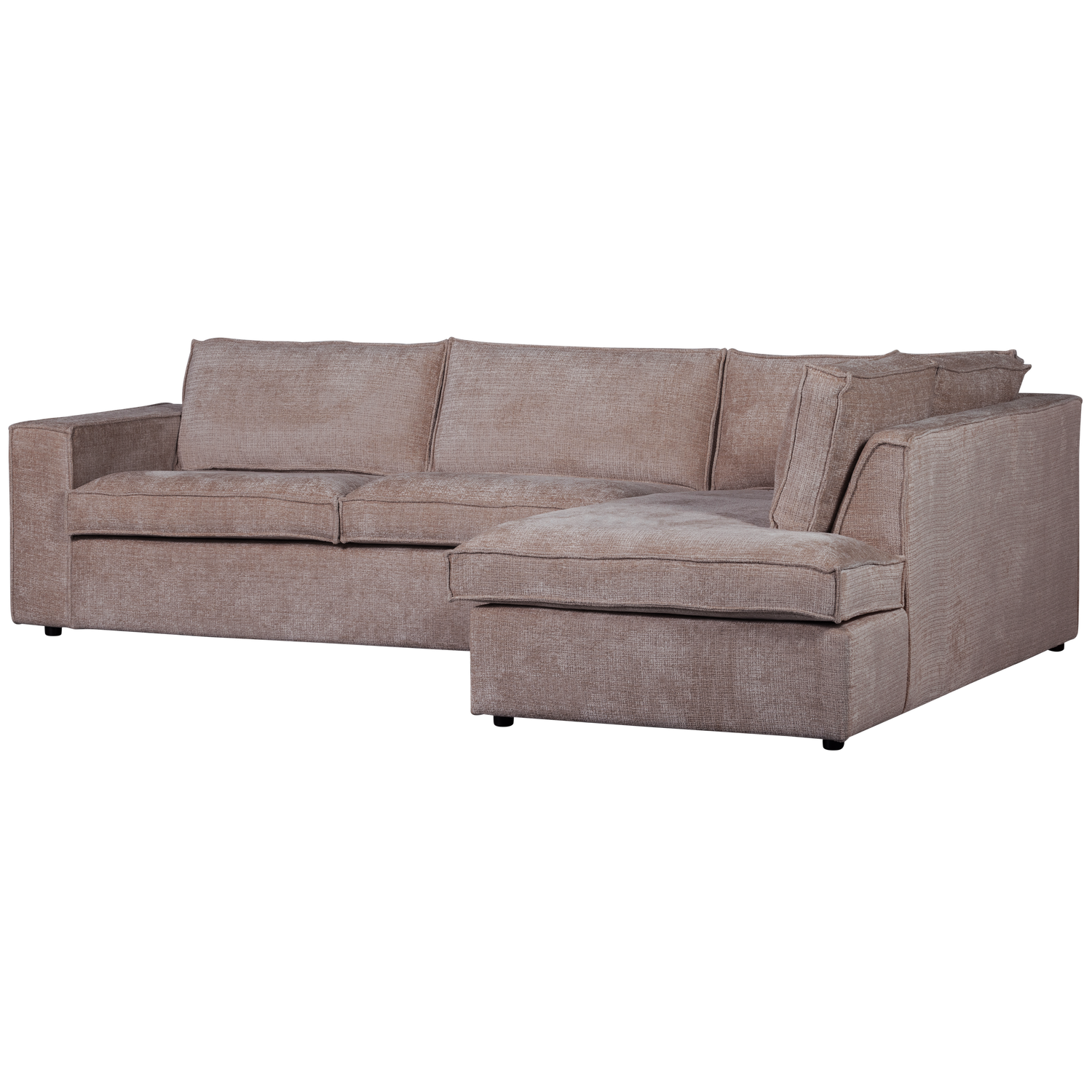 WOOOD Hoekbank Rechts Hajo - Chenille - Taupe - 84x283x197