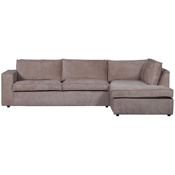 WOOOD Hoekbank Rechts Hajo - Chenille - Taupe - 84x283x197