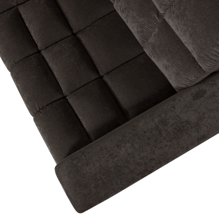 WOOOD Second Date Hoekbank Links - Vintage - Antraciet